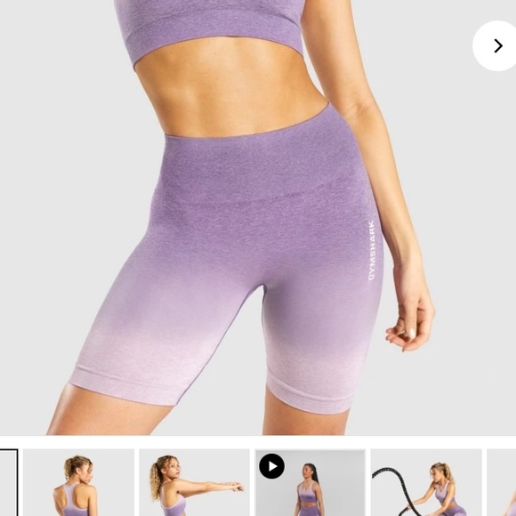 Gymshark Pants - Adapt Seamless Purple Ombré shorts